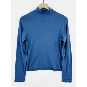 Ralph Lauren Polo Jeans Co Top Womens‎ Large Blue American Preppy Coastal NEW